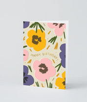 Happy Birthday Flowers Birthday Card