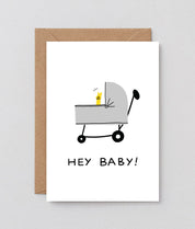 "Hey Baby!" Baby Greting Card