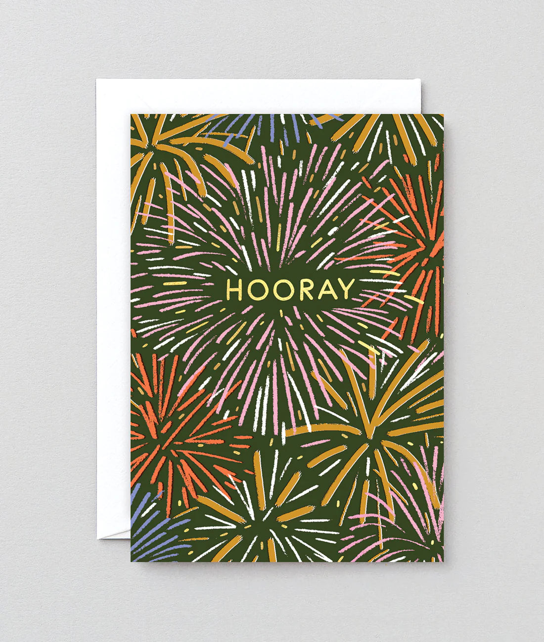 Hooray Fireworks Card