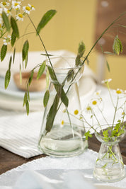Hyacinth Vase with Conical Hand Blown Opening