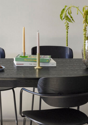 Sleek Candle Holder in Brass