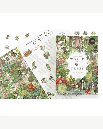 Around the world in 50 trees 1000 piece jigsaw puzzle