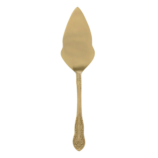 Roslin Cake Server in Golden Brass