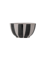 Serina Stoneware Bowl with Black & White Stripe