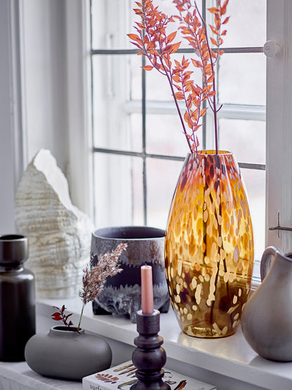 Daraz Vase in Brown Glass