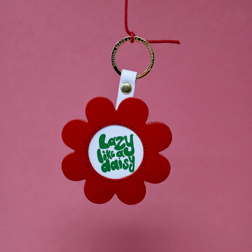 Lazy Like A Daisy Keyring