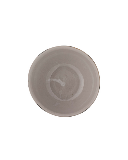 Serina Stoneware Bowl with Black & White Stripe