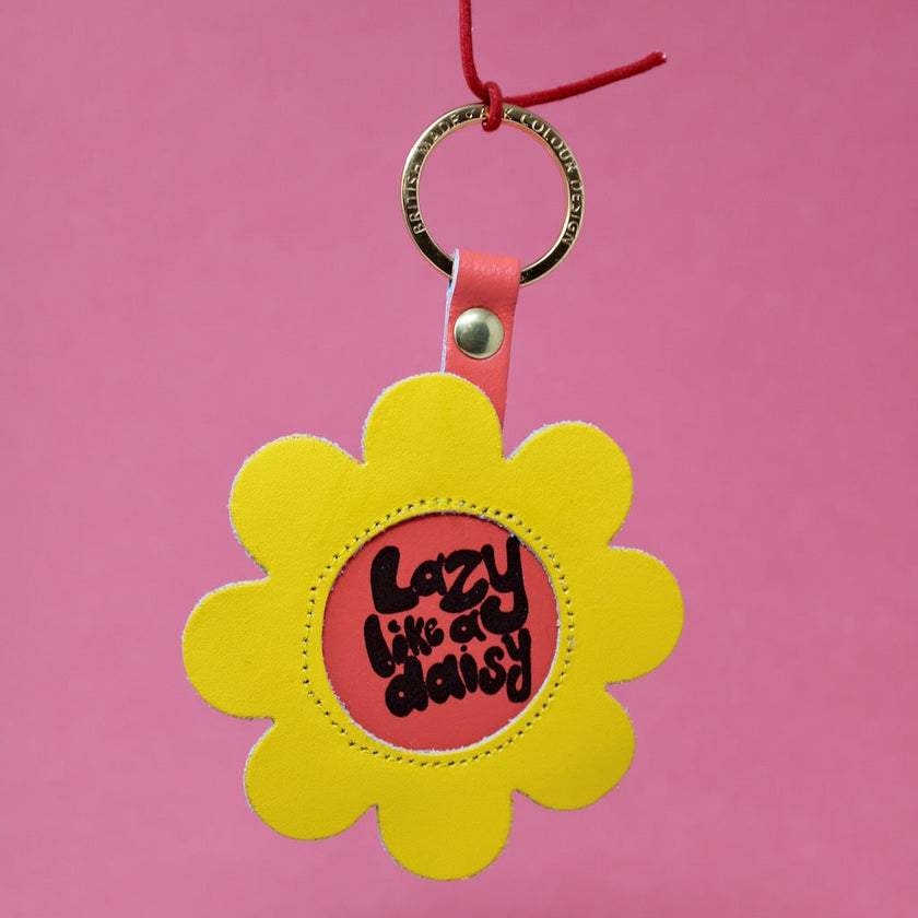 Lazy Like A Daisy Keyring