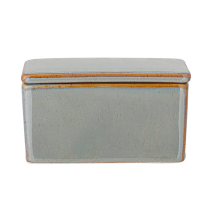 Pixie Butter Box in Green Stoneware