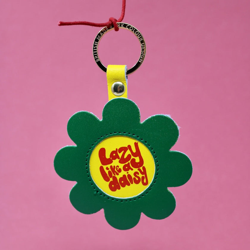 Lazy Like A Daisy Keyring