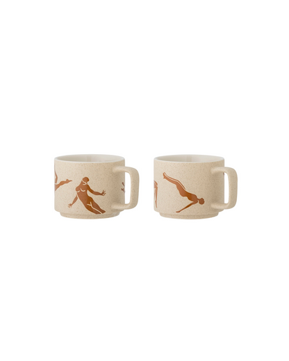 Harlow Stoneware Mug in Brown