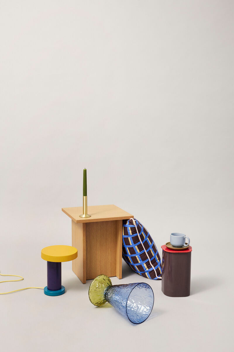 Sleek Candle Holder in Brass