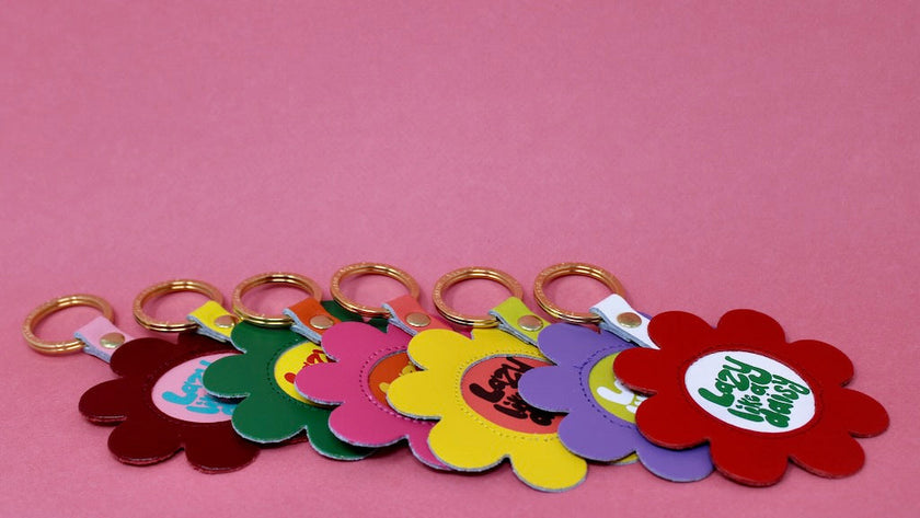 Lazy Like A Daisy Keyring