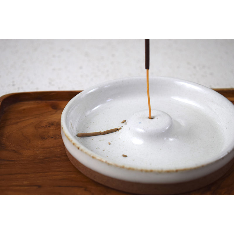 Ceramic Incense Holder with Nag Champa Incense Sticks