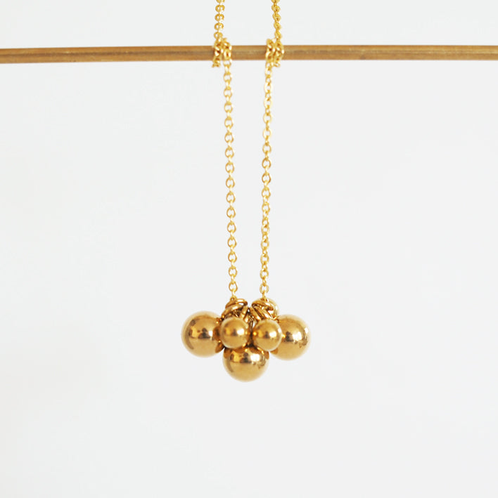 KIRA 7-ball Cluster Necklace