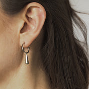 Kira Short Teardrop Stud Earrings