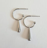 Kira Short Teardrop Stud Earrings