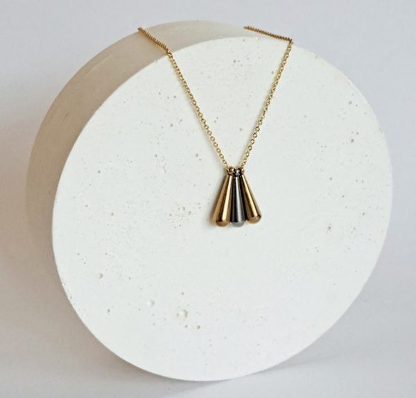 Kira Teardrop Trio Necklace