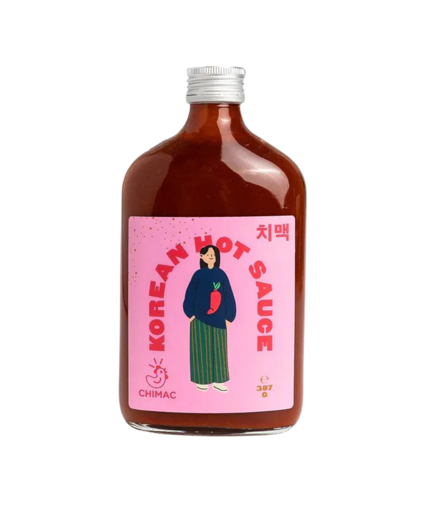 Chimac Korean hot sauce, 350ml bottle of gochujang based sauce