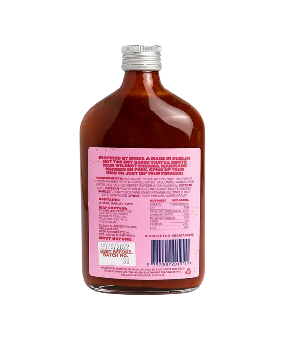 Chimac Korean hot sauce, 350ml bottle of gochujang based sauce