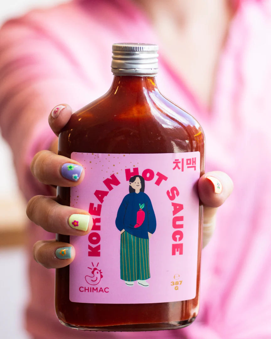 Chimac Korean hot sauce, 350ml bottle of gochujang based sauce