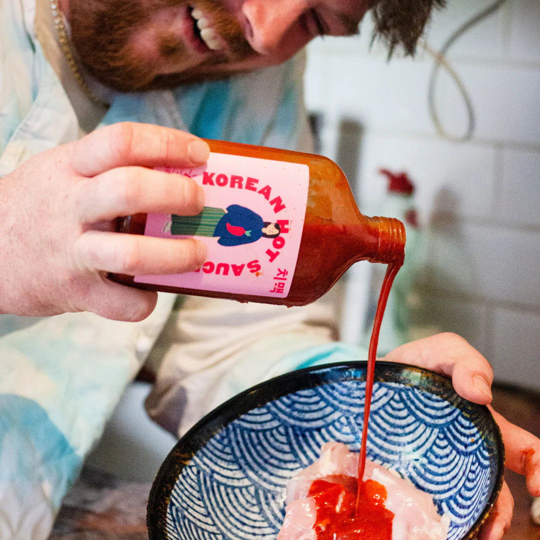 Chimac Korean hot sauce, 350ml bottle of gochujang based sauce