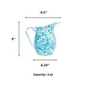 Splatter Enamelware Large Pitcher