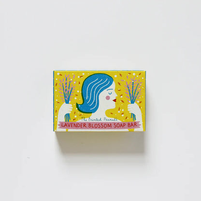 The Every Space Lavender Blossom Soap bar with lavender essential oil by The Printed Peanut
