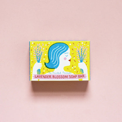 The Every Space Lavender Blossom Soap bar with lavender essential oil by The Printed Peanut