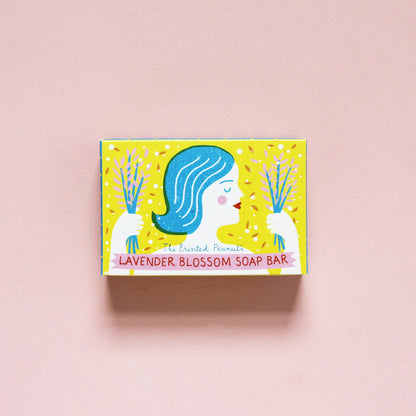The Every Space Lavender Blossom Soap bar with lavender essential oil by The Printed Peanut