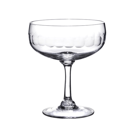 Crystal Cocktail Glass with Lens Design (set of 4)