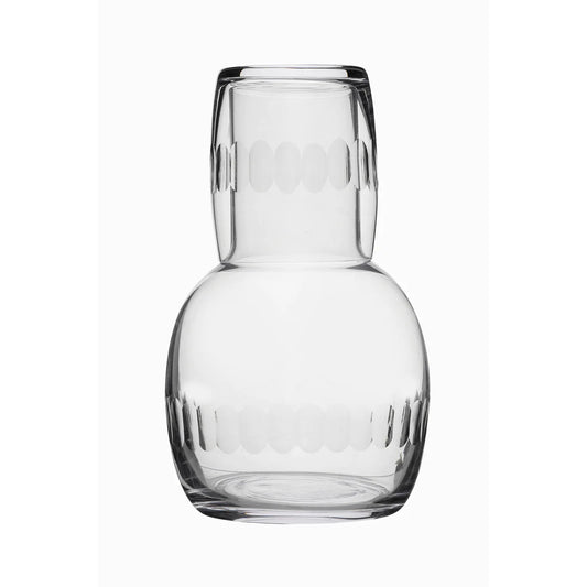 Crystal Carafes Set with Lens Design