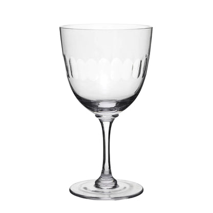 Crystal Wine Glass with Lens Design (set of 6)