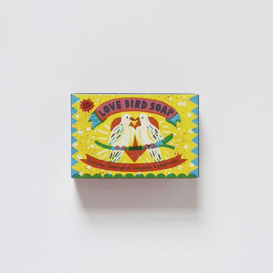 The Every Space Love Bird Soap with shampoo, deodorising, and insect repellant properties by The Printed Peanut