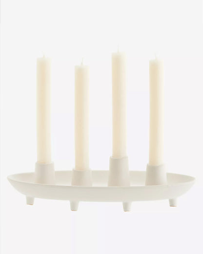 Candle Holder in Off White
