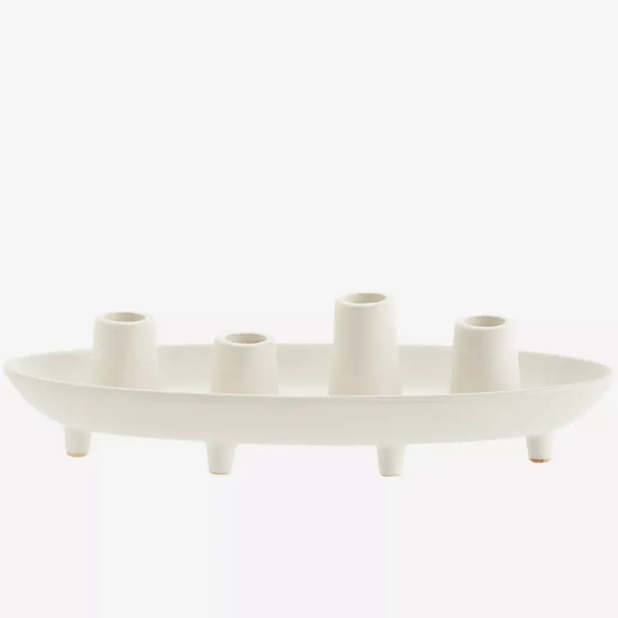 Candle Holder in Off White