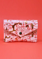 Many Faces Popper Purse