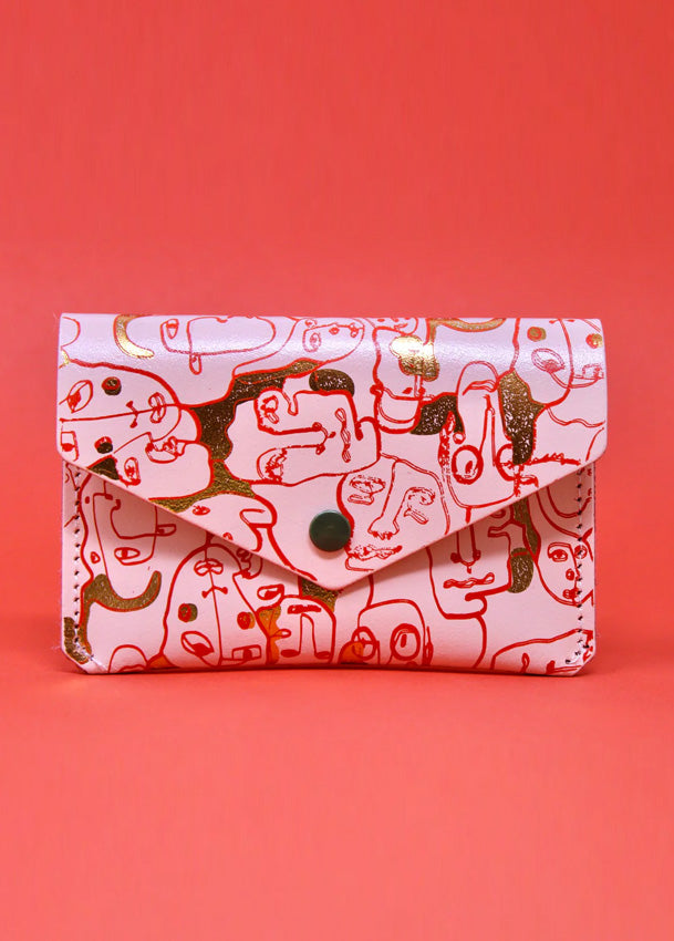 Many Faces Popper Purse