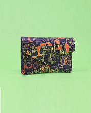 Many Faces Popper Purse