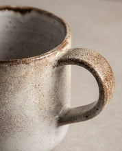 Egg Back Home Mug, pink and neutral toned mug on light neutral background 