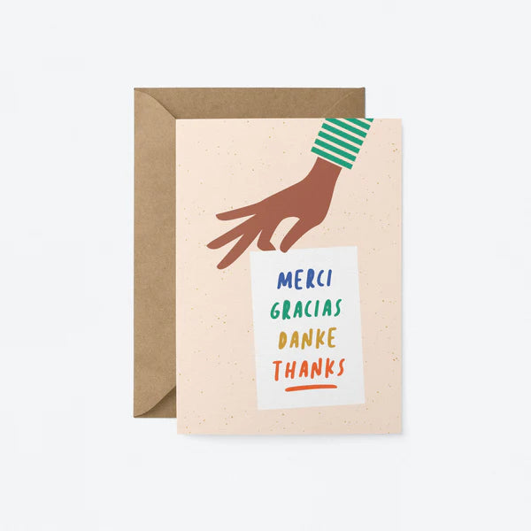 Merci Thank You Greeting Card