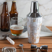 Shell Mosaic Cocktail Shaker