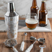 Shell Mosaic Cocktail Shaker