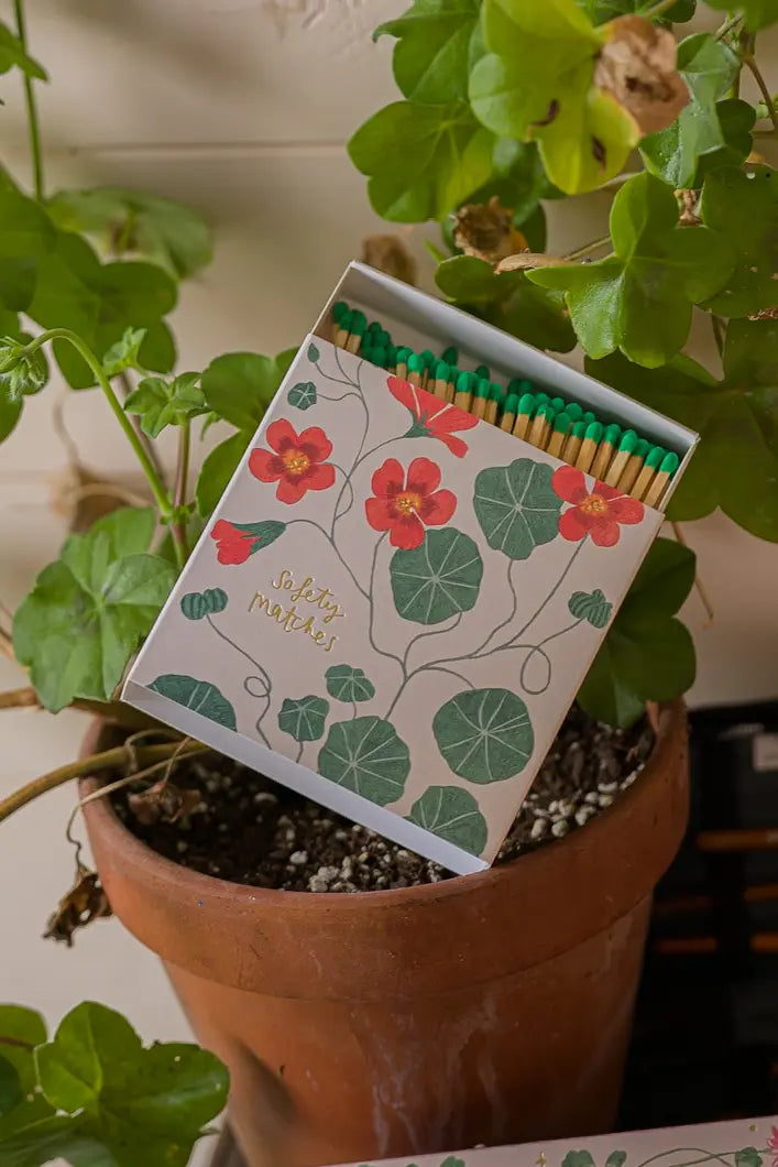 Nasturtium Matches | Square Safety Matches
