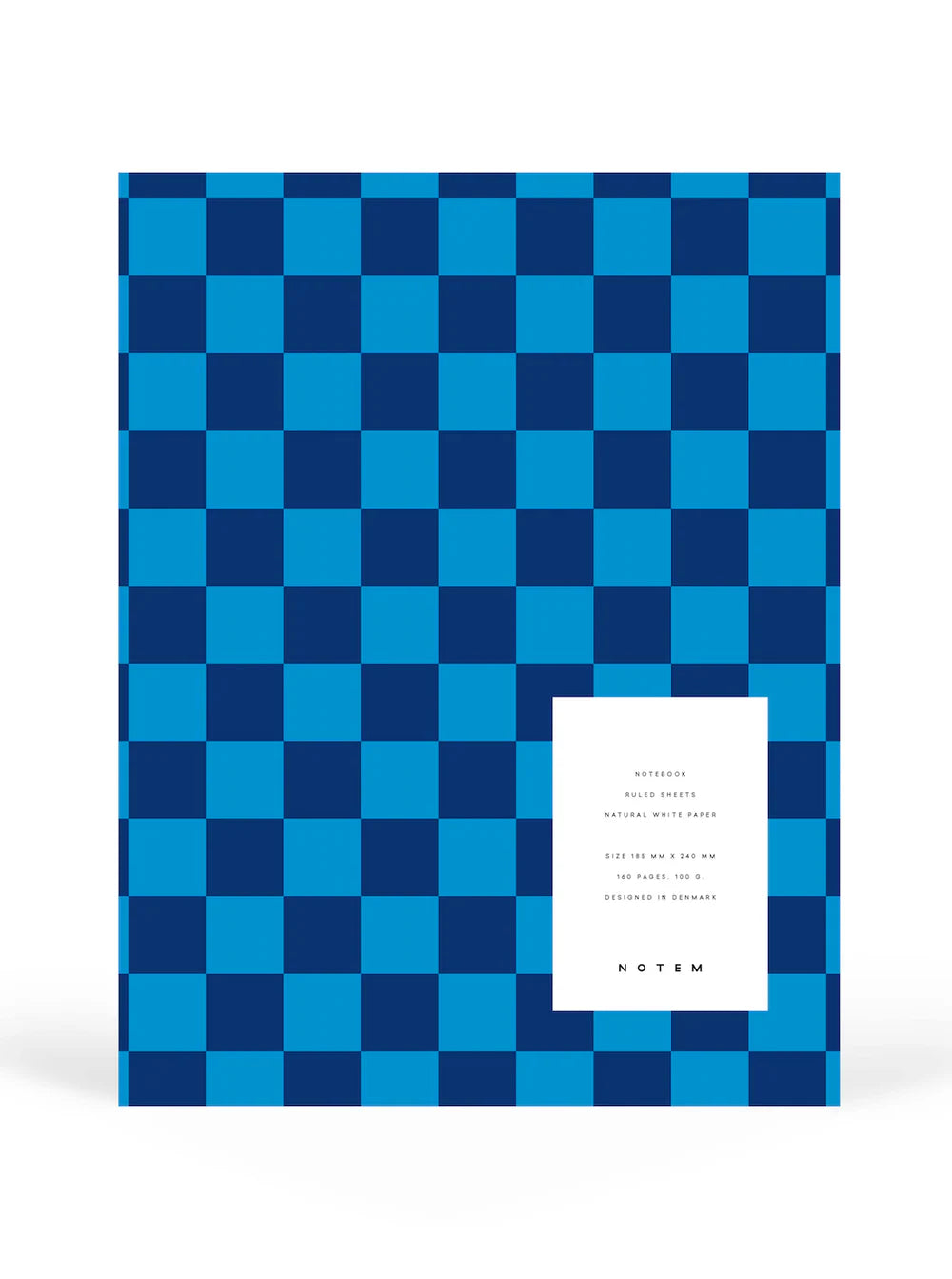 Nela Notebook | Large Blue Check