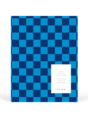 Nela Notebook | Large Blue Check