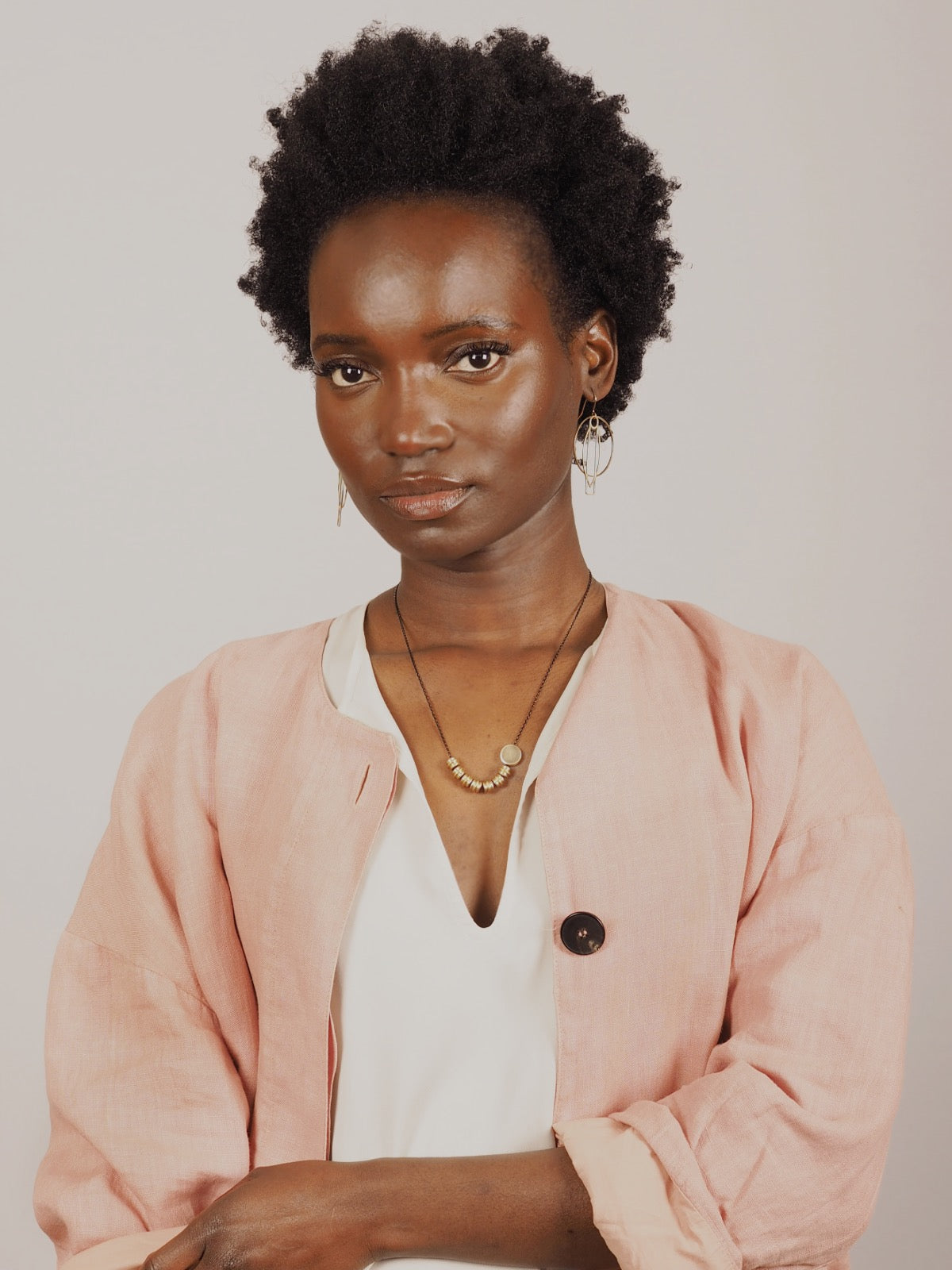 Brass and Bold Necklace | Nucleo, Brass Totems and Brass Disc