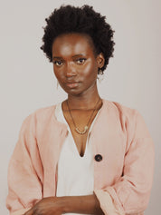 Brass and Bold Necklace | Nucleo, Brass Totems and Brass Disc