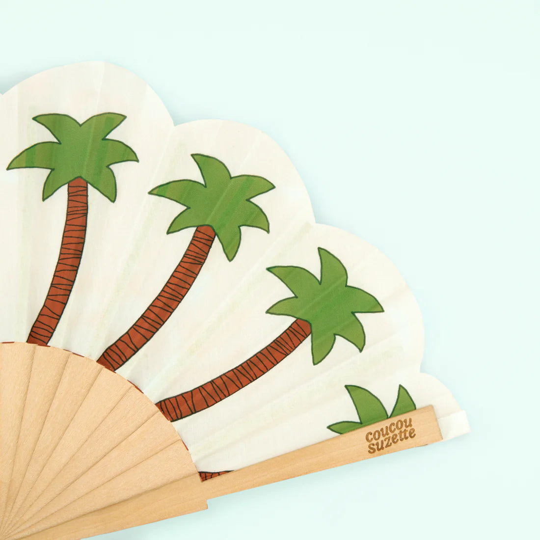 Coucou Suzette | Hand Fan | Palm Trees