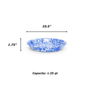 Splatter Enamelware Pasta Plate